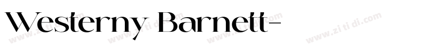 Westerny Barnett字体转换